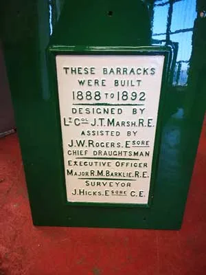 Heritage metal signage restoration detail